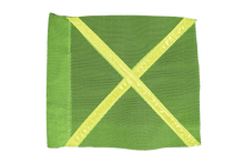 Florescent Industrial Flag with Reflective X.