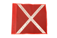 Florescent Industrial Flag with Reflective X.