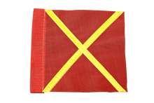 Florescent Industrial Flag with Reflective X.