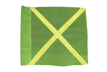 Florescent Industrial Flag with Reflective X.